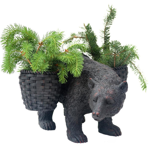 Bear Lawn Ornament with Planters