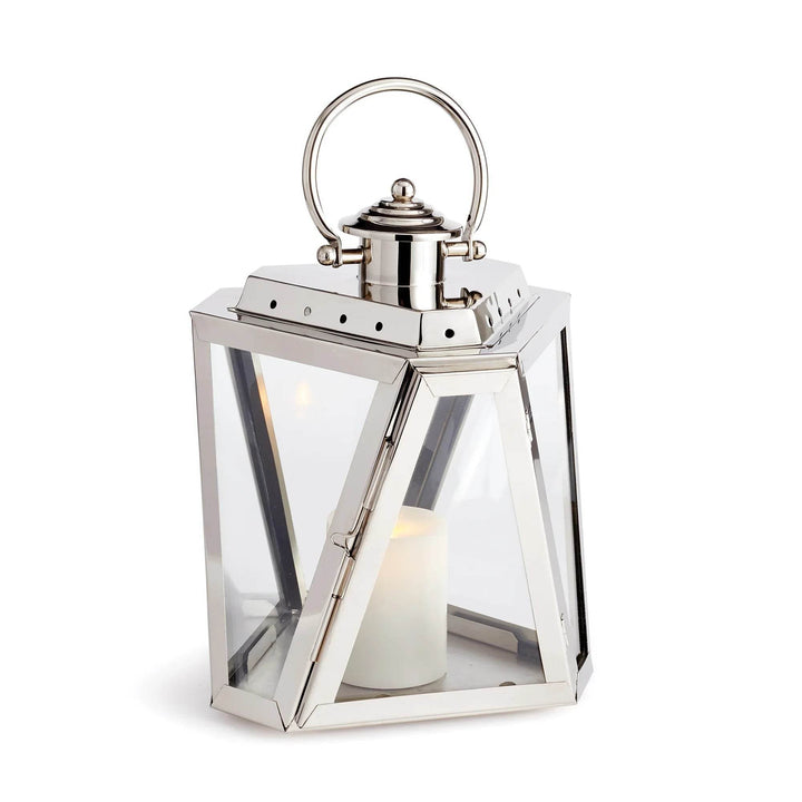 Elegant 12.5" Stainless Steel Outdoor Lantern - Nautical Style