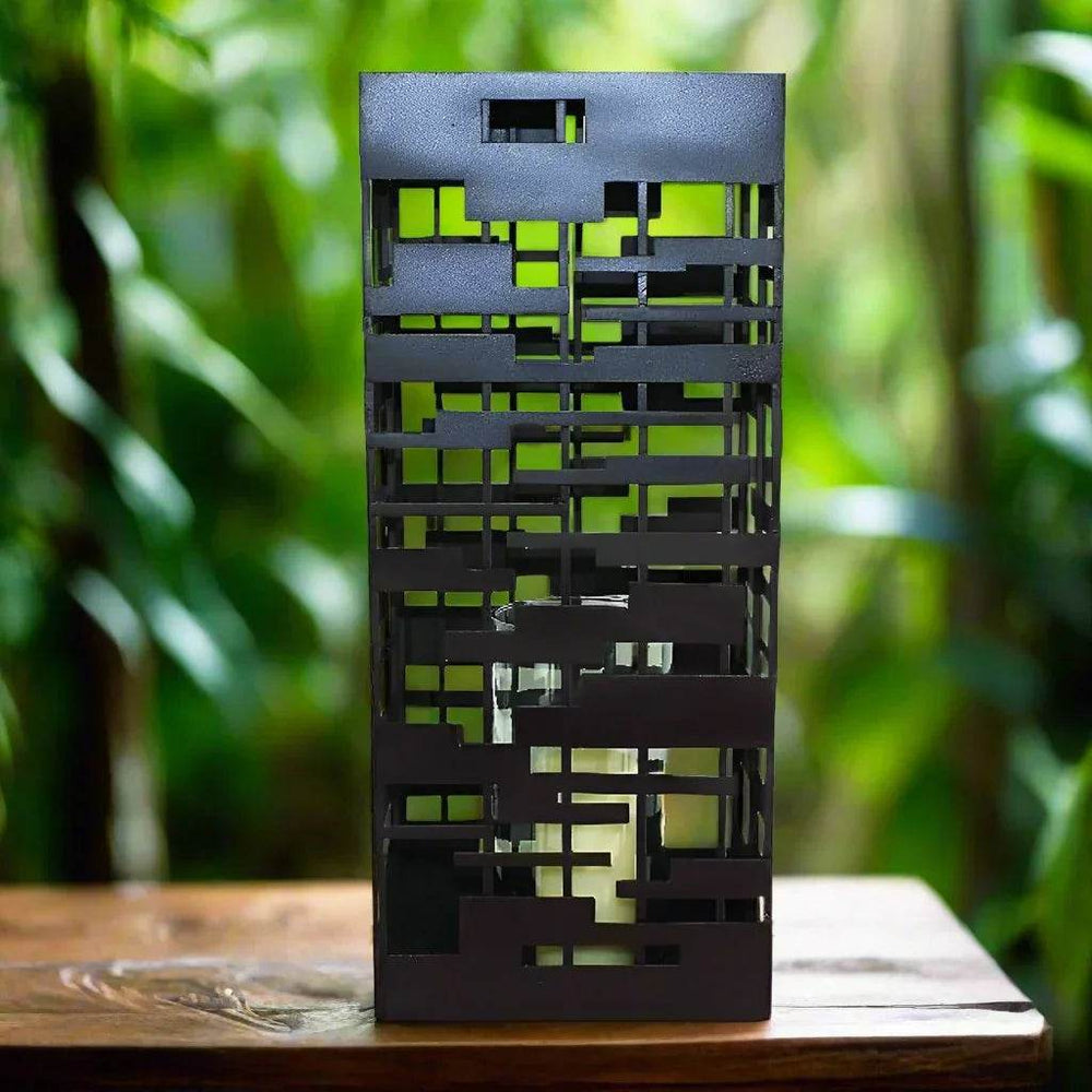 Gia Modern Geometric Lantern, Small