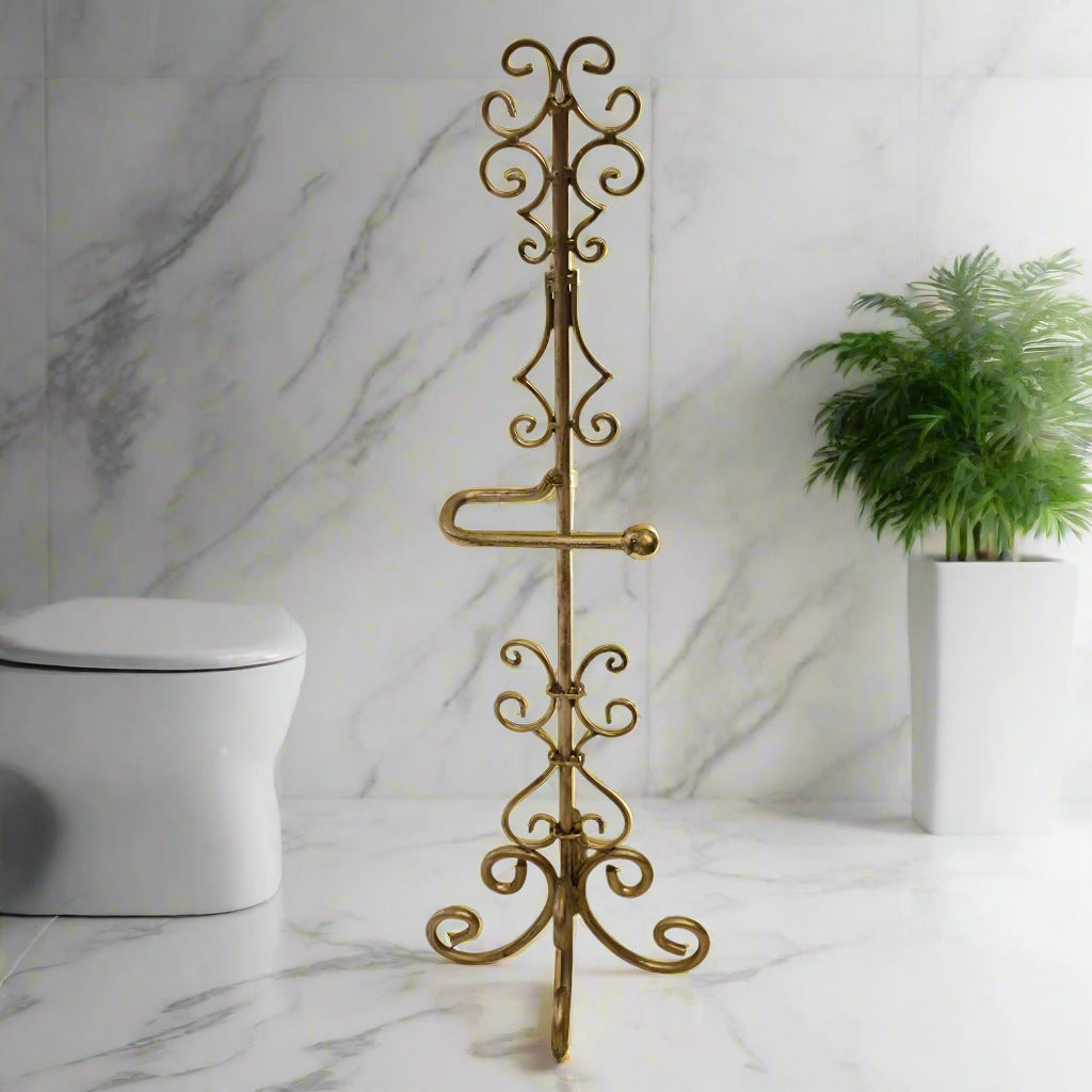 Toilet Paper Holder in Italian Gold