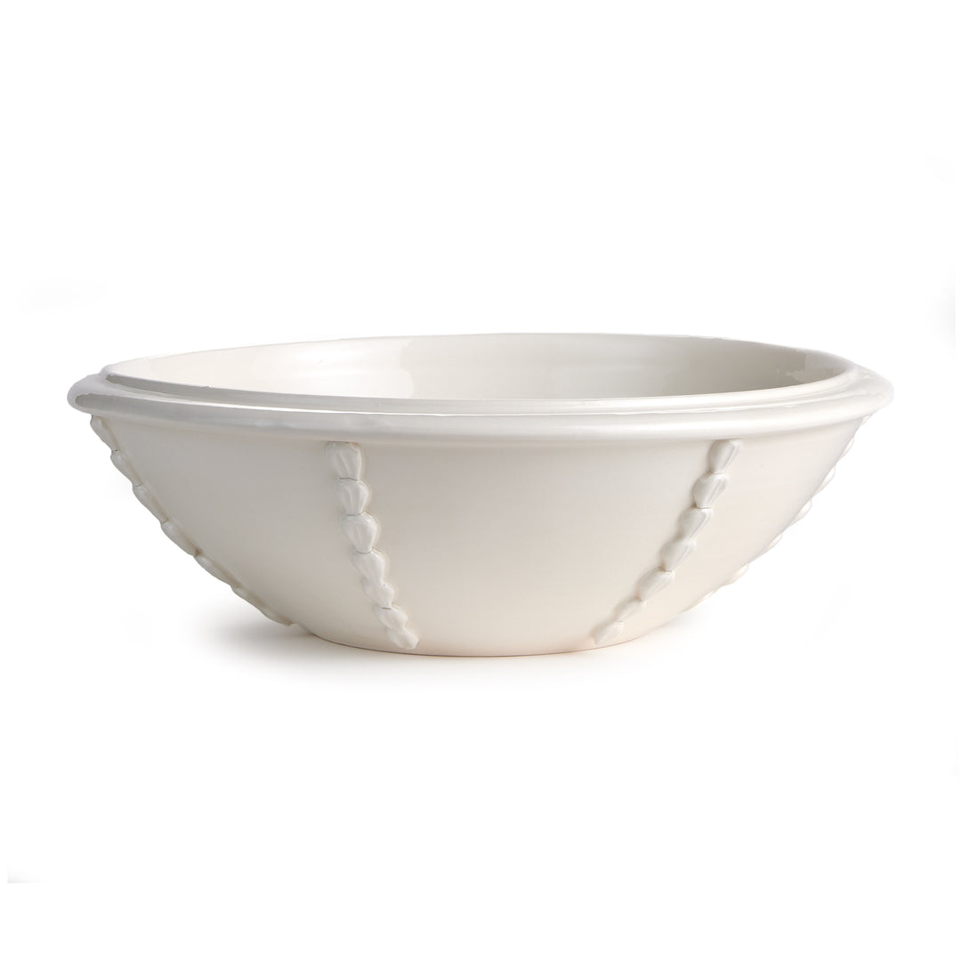 Positano White Shallow Decorative Bowl