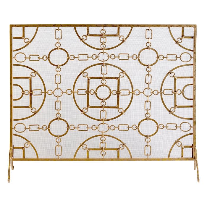 Single Panel Fireplace Screen