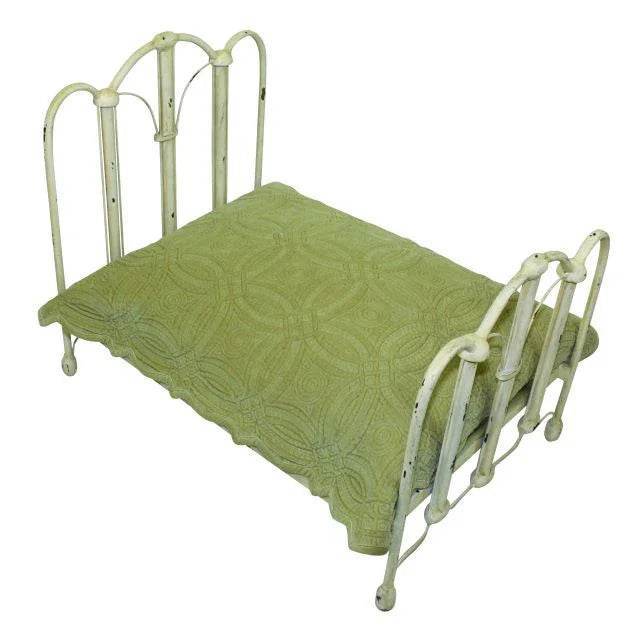 Dog Bed Antique White Iron