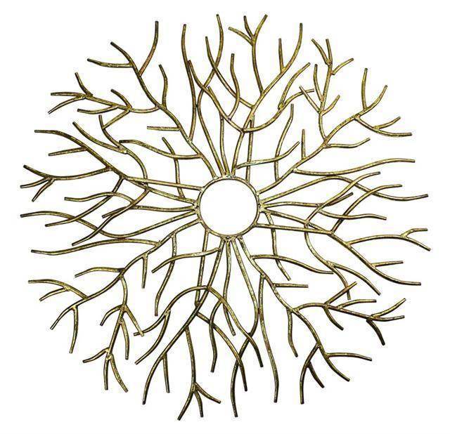 Designer Wall Medallion in Italian Gold