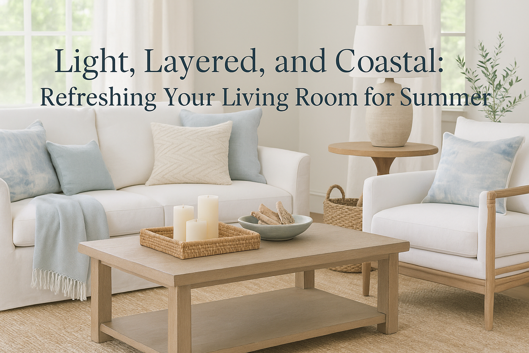 Light, Layered, and Coastal: Refreshing Your Living Room for Summer - Delamere Design