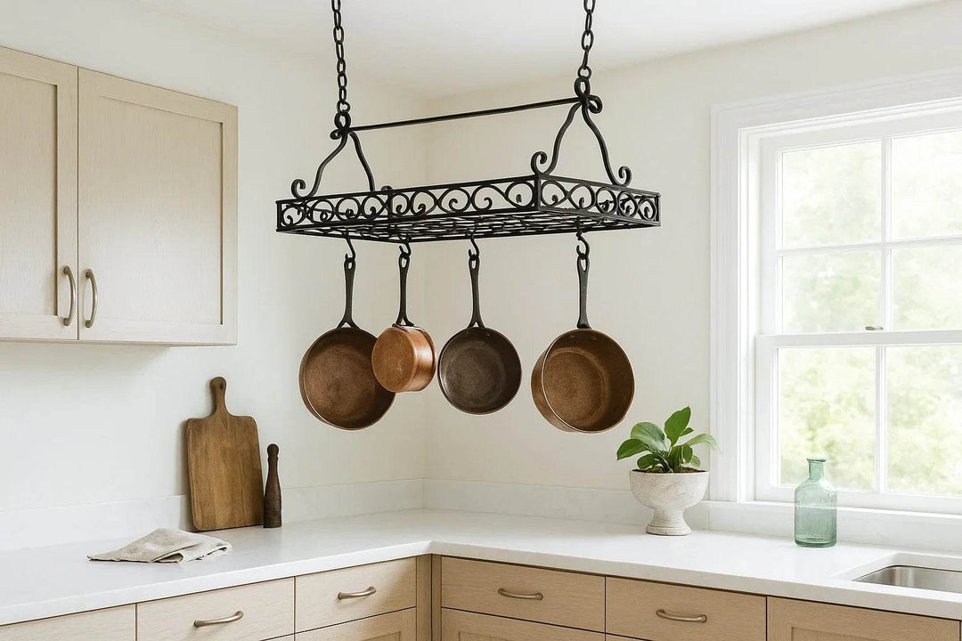 Handmade Wrought Iron Pot Racks - Delamere Design