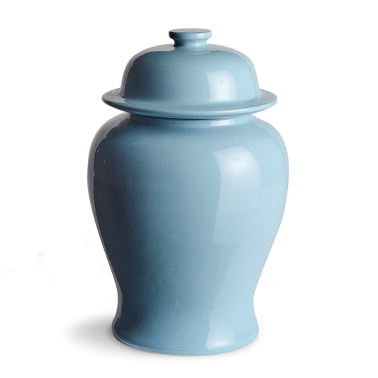 Koa Blue Wide Lidded Ginger Jar Large