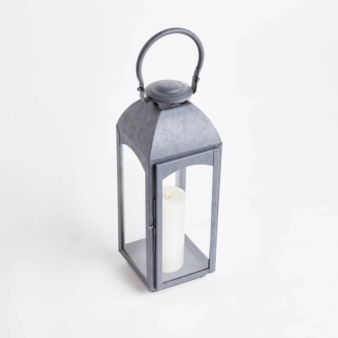 Antoinne Outdoor Gray Lantern Large - Delamere Design