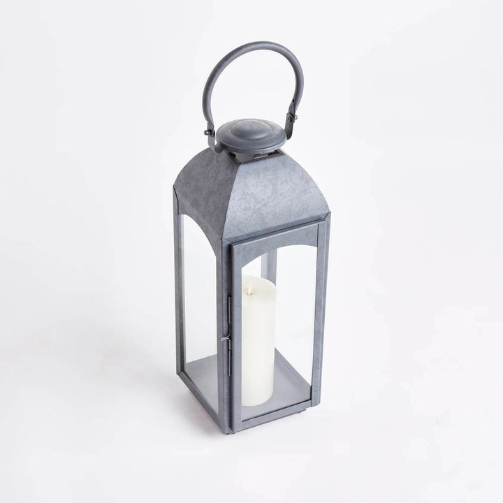 Antoinne Outdoor Gray Lantern Large - Delamere Design