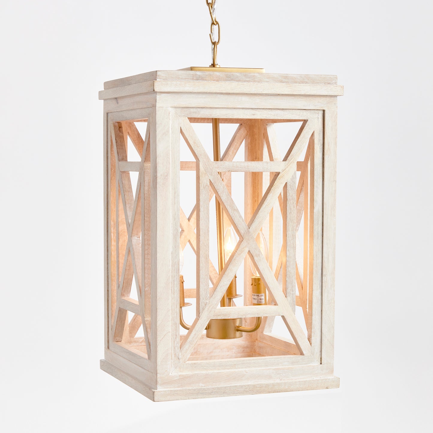 Alston Rustic White Chandelier Light