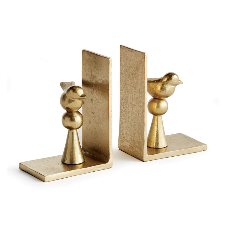 Bird Bookends in Gold, Set Of 2