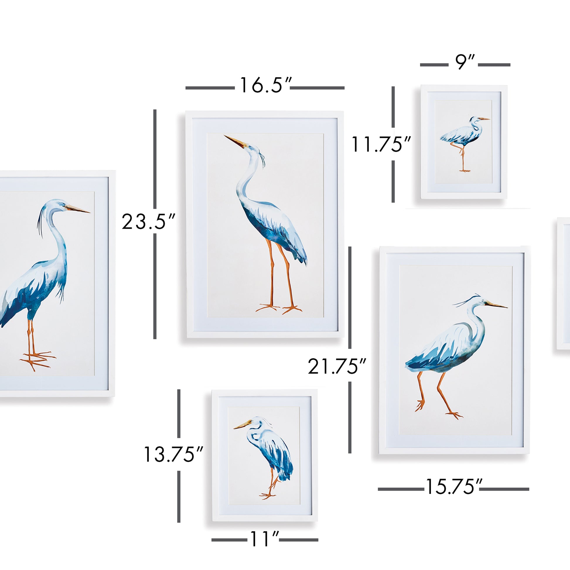 Enhance your home office or study with the calming beauty of these coastal-inspired prints, carefully curated and framed to create a striking display. This set of six is perfect for creating a stunning salon-style arrangement or brightening up smaller spaces. With its elegant white wood frames and serene design, this print set is a versatile and sophisticated choice for any space.