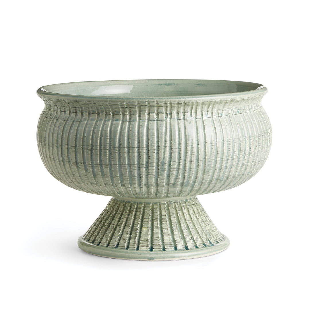 Graffio Celadon Decorative Footed Bowl