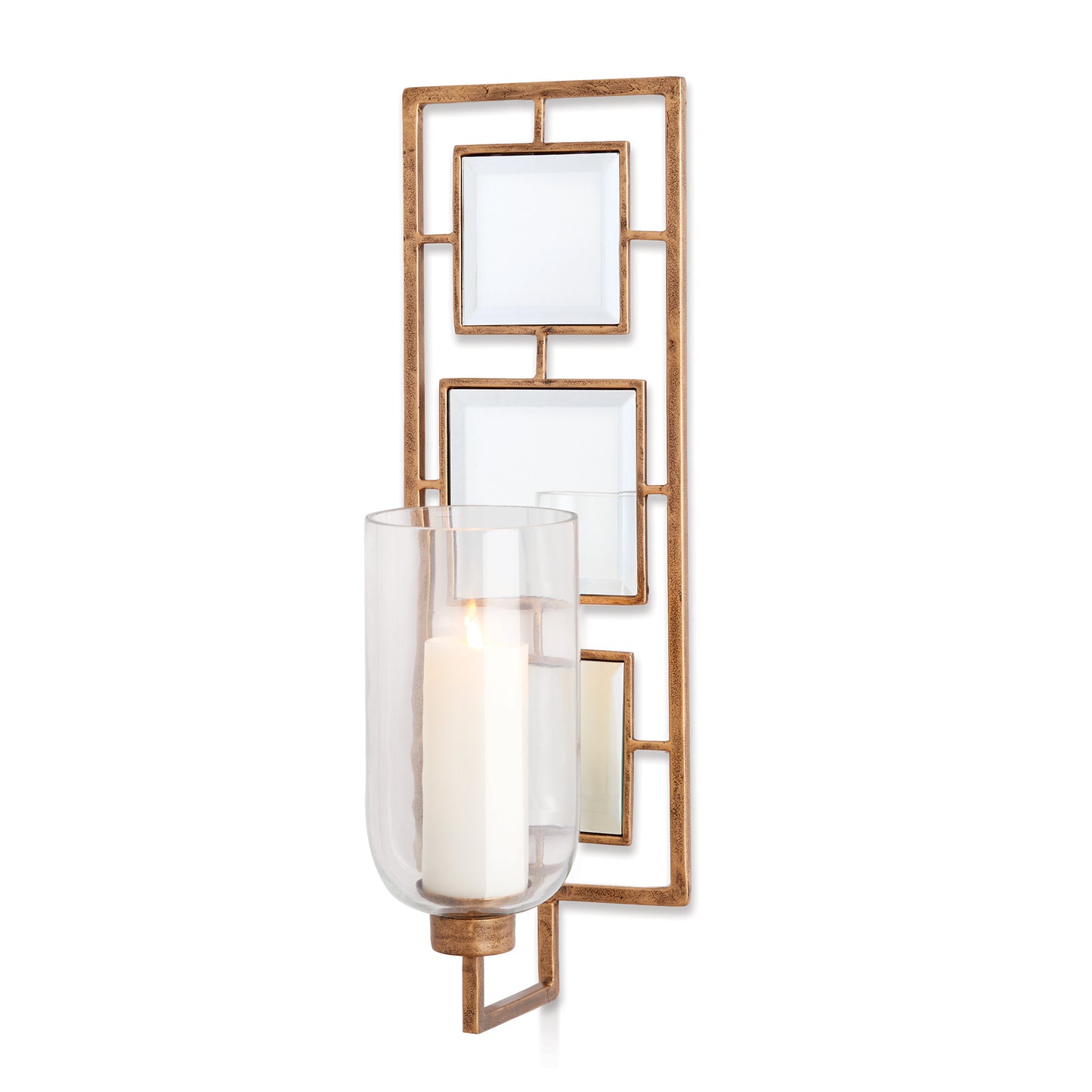 Candle Wall Sconce in Antique Gold