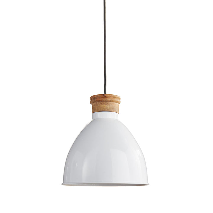 Brody Glossy Wood Pendant Light