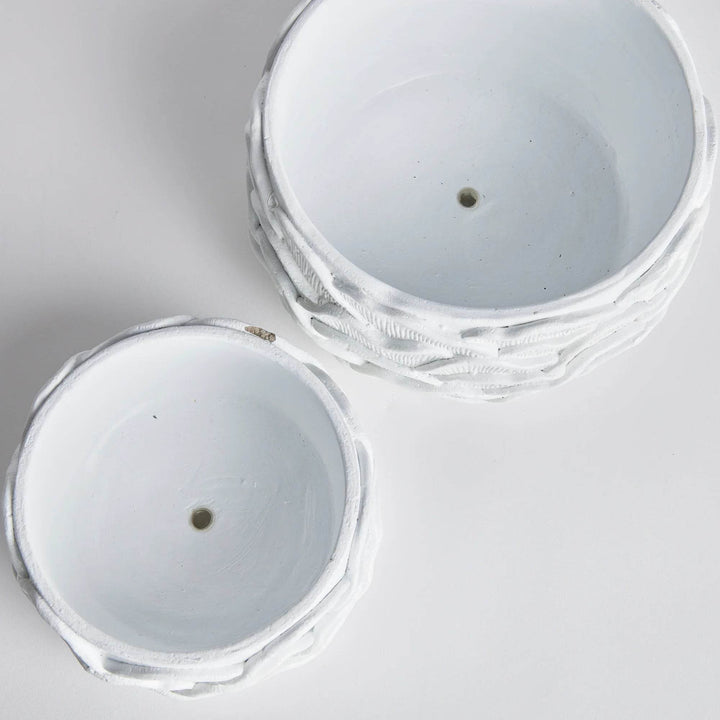 Ashika Concrete Planter Pots, Set Of 2 - Delamere Design