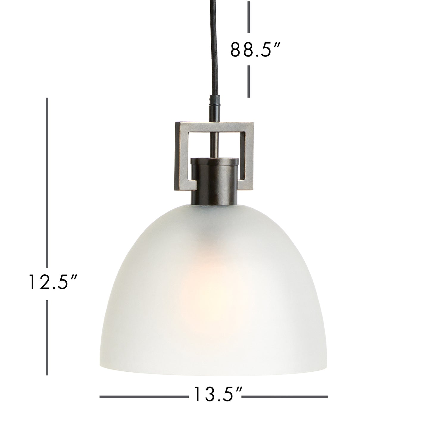 This antique bronze pendant light boasts a timeless design, with its warm finish and opaque matte glass providing a diffused light. Ideal for adding a touch of classic elegance, it can be hung over an island, in an entryway or foyer.