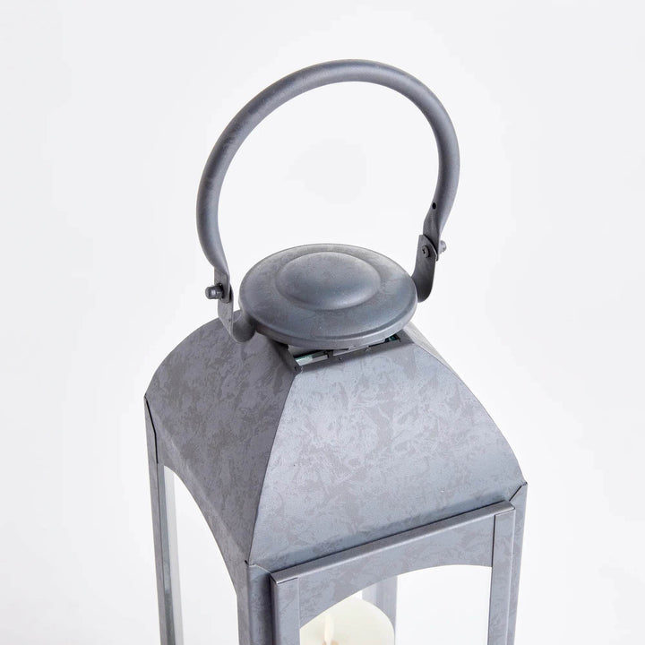 Antoinne Outdoor Gray Lantern Large - Delamere Design