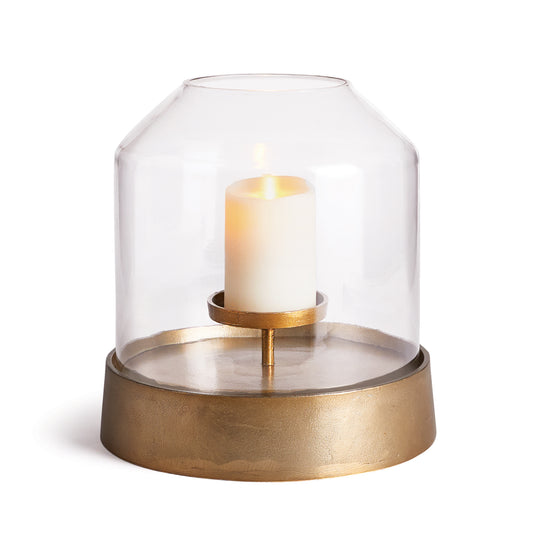 Substantial in size, the Kenmare Hurricane adds volume and height to the candle. For an added touch, arrange with faux greens or other nature-inspired accents.