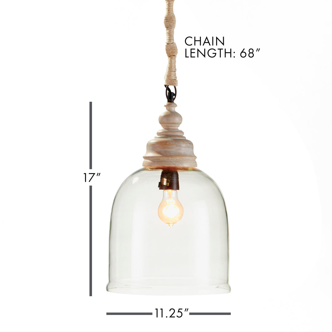 Glass Cloche 17" Pendant Lighting