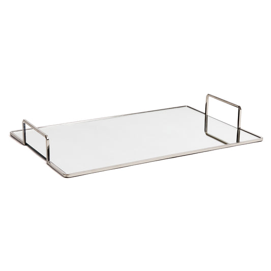 Smooth and streamlined, the Covina Tray is a clean and modern accent. Add to ottoman, side table or even the kitchen counter for a sleek look.