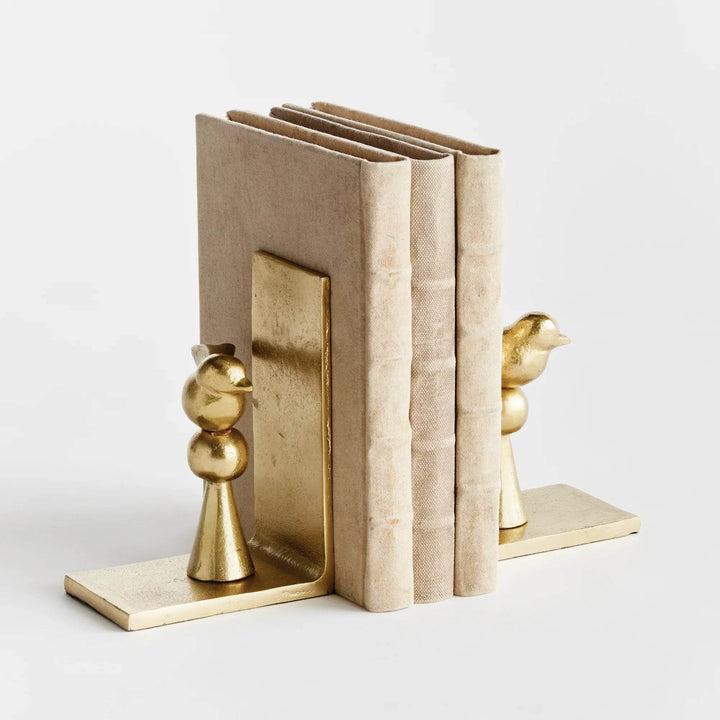 Bird Bookends in Gold, Set Of 2