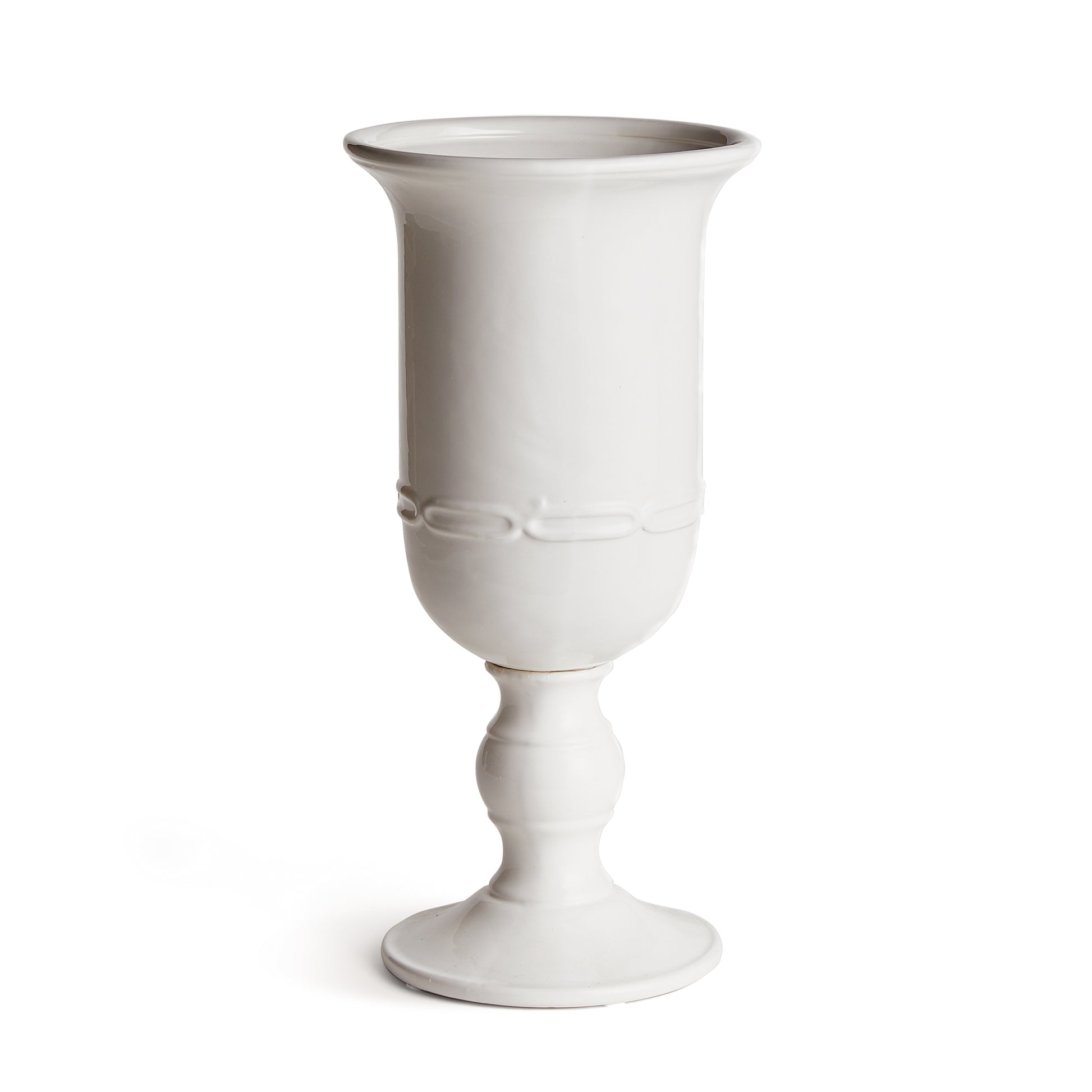 A real statement piece. The Mirabelle Grande Pedestal Urn is made in classic Italian style. A beautiful addition to any traditional to transitional space.