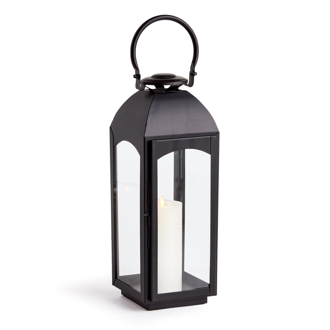 Antoinne Outdoor Black Lantern Large