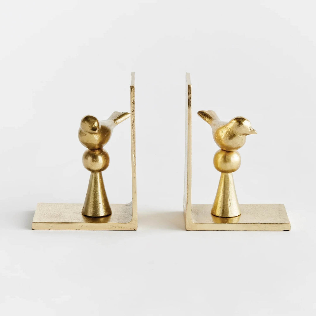 Bird Bookends in Gold, Set Of 2