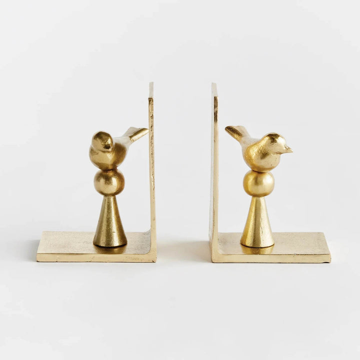 Bird Bookends in Gold, Set Of 2