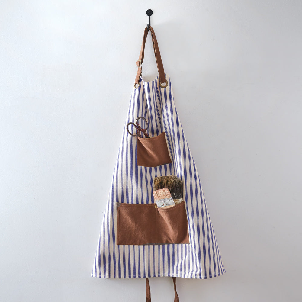 Striped Kitchen or Utility Apron