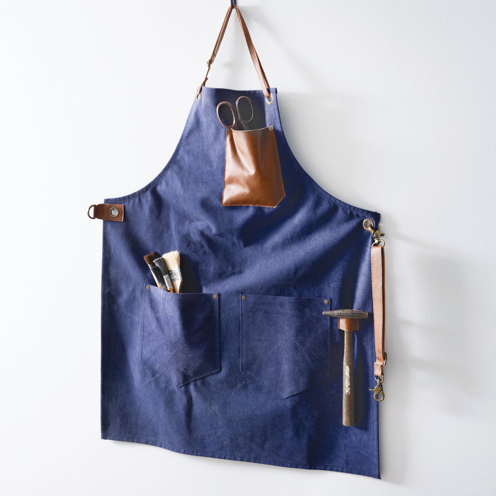 Navy Canvas Grill Apron