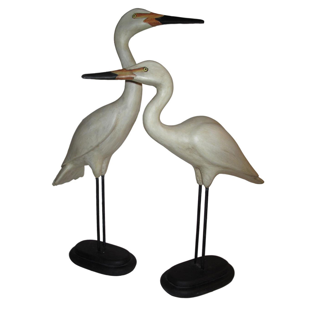 Crane Garden Statues Set of 2, Large Size