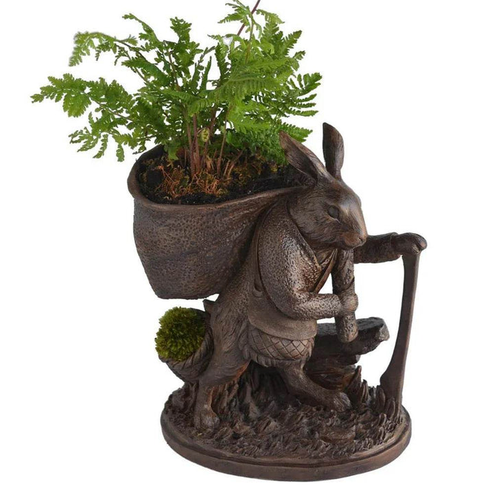 Rabbit with a Bag Planter – Delamere Design
