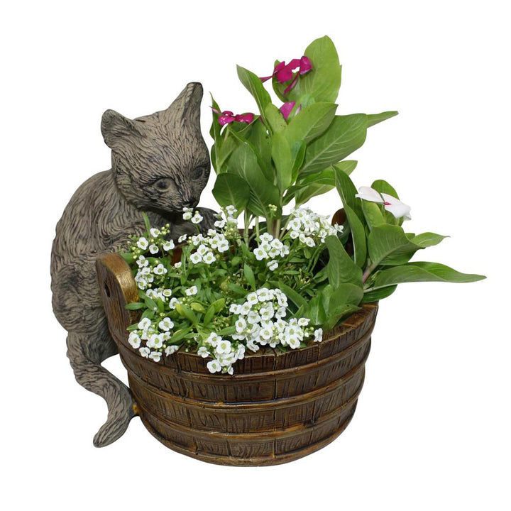 Whimsical Cat Planters, Set of 2