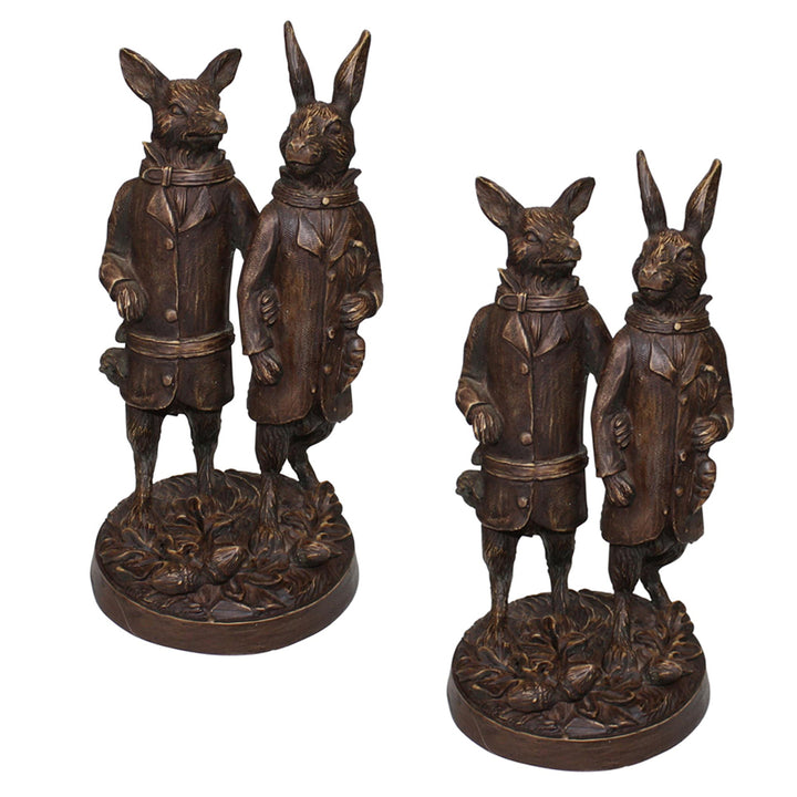 Black Forest Fox and Hare Garden Friends