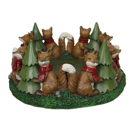 Circle of Foxes and Trees Centerpiece