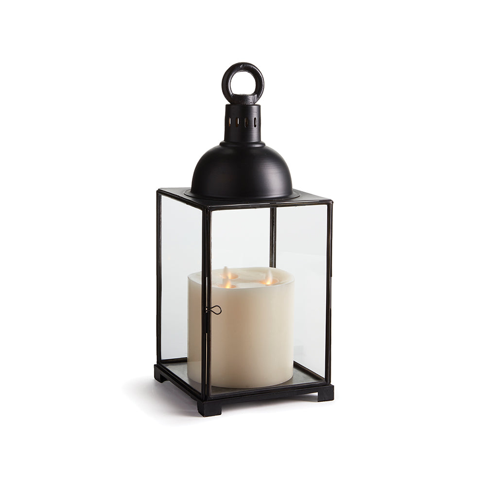 Indoor Lantern Candleholder, Black 18.5"