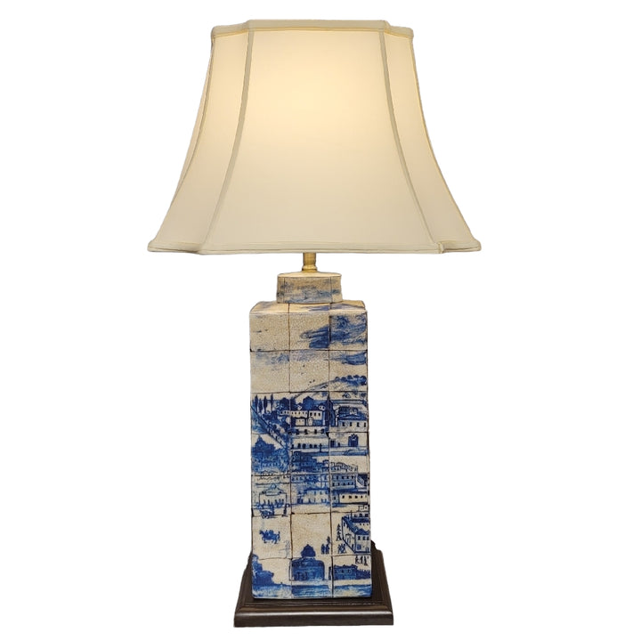 Vila Village Pattern Table Lamp