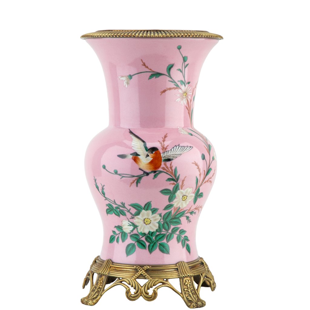 Khom Pink Floral Pattern Vase