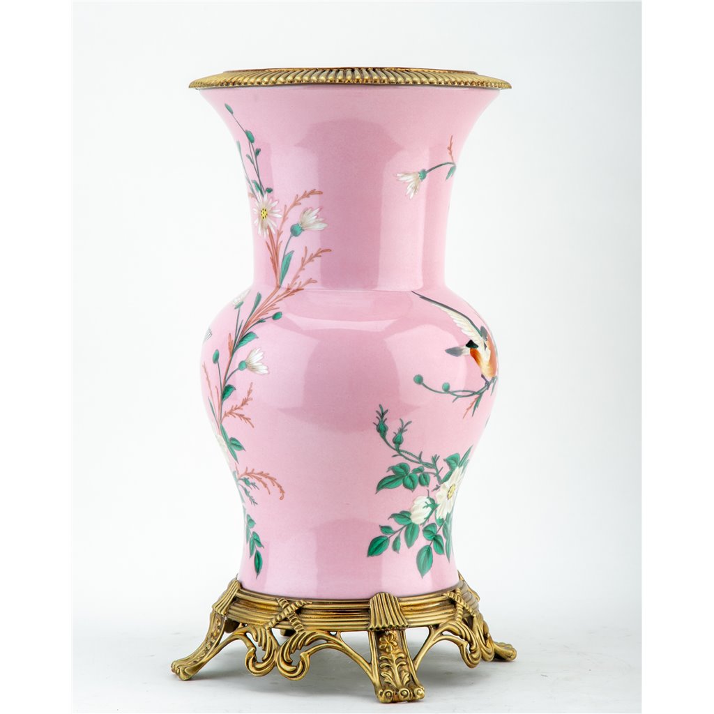 Khom Pink Floral Pattern Vase