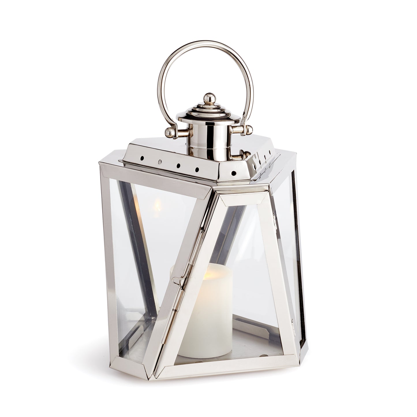 Experience the sophisticated style of the Adler Lantern, featuring a polished chrome finish that exudes nautical allure. Enhance your front stoop with this timeless and elegant design, paired perfectly with our Light pillars for a stunning touch of radiance.