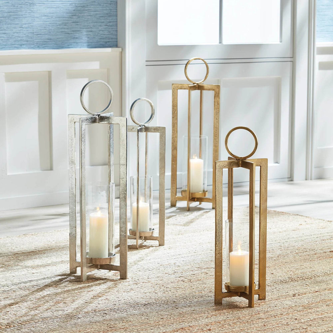 Asola Gold Hurricane Lantern Large - Delamere Design