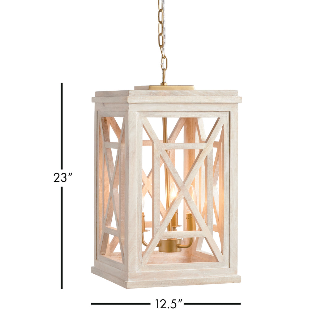 Alston Rustic White Chandelier Light