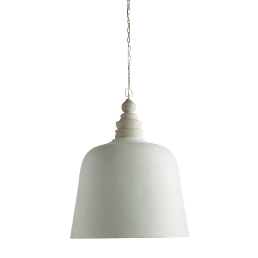 This utterly grand white matte pendant with golden interior lining strikes the perfect balance. And the carved wood detail adds a warm, natural touch. Illuminate the entryway, hall or kitchen table in sophisticated style.