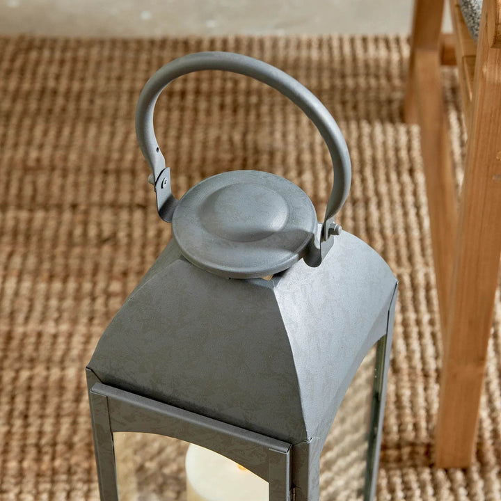 Antoinne Outdoor Gray Lantern Large - Delamere Design