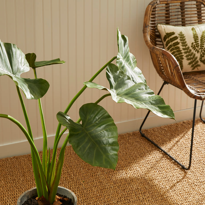 Alocasia Artificial Flora Potted 42"