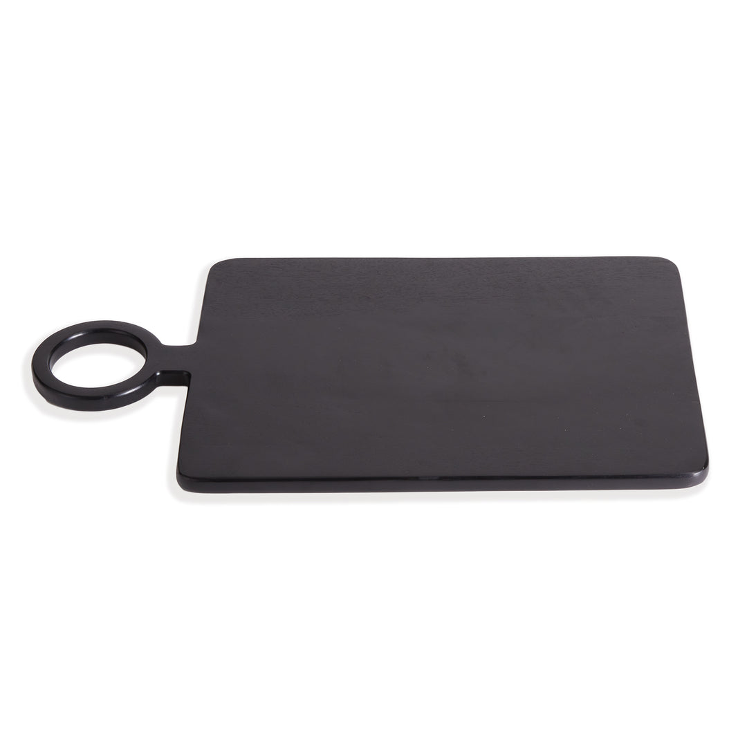 Medium Black Mango Wood Serving Board for Charcuterie