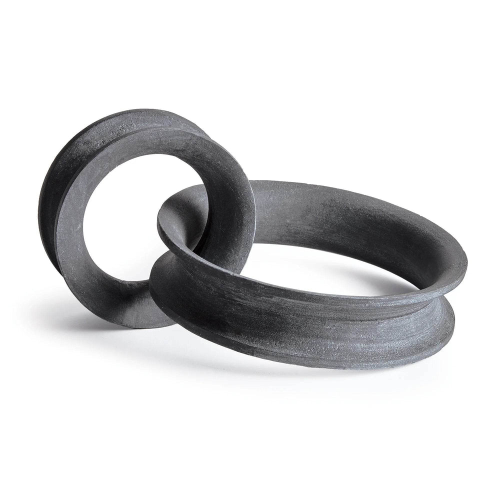 Black modern abstract sculpture