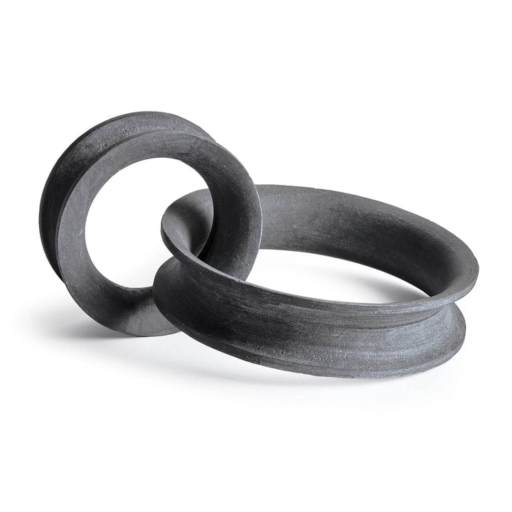 Black modern abstract sculpture